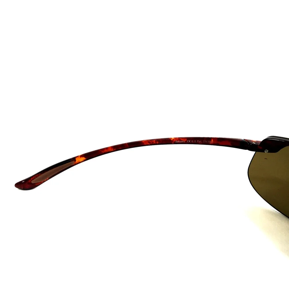 Maui Jim Sunglasses Banyans MJ-412-10 Tortoise Rimless Frames with HCL Bronze
